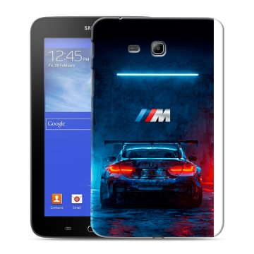Силиконовый чехол на Samsung GALAXY Tab 3 Lite с принтом BMW БМВ Силиконовый чехол на Samsung GALAXY Tab 3 Lite с принтом BMW БМВ