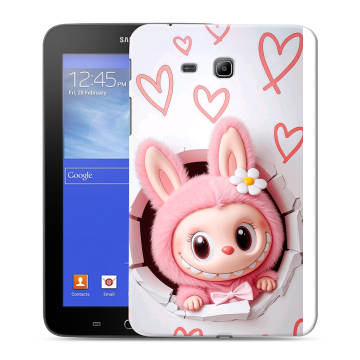 Силиконовый чехол на Samsung GALAXY Tab 3 Lite с принтом Labubu Лабубу