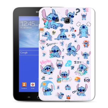 Силиконовый чехол на Samsung GALAXY Tab 3 Lite с принтом Лило и Стич