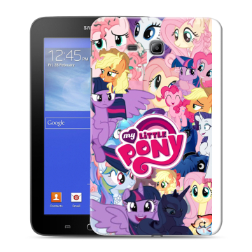 Силиконовый чехол на Samsung GALAXY Tab 3 Lite с принтом My little pony Дружба чудо Силиконовый чехол на Samsung GALAXY Tab 3 Lite с принтом My little pony Дружба чудо