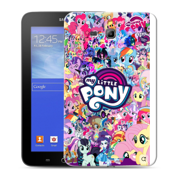 Силиконовый чехол на Samsung GALAXY Tab 3 Lite с принтом My little pony Дружба чудо Силиконовый чехол на Samsung GALAXY Tab 3 Lite с принтом My little pony Дружба чудо