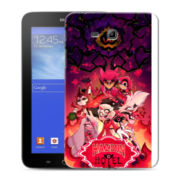 Силиконовый чехол на Samsung GALAXY Tab 3 Lite с принтом Hazbin Hotel Отель Хазбин Силиконовый чехол на Samsung GALAXY Tab 3 Lite с принтом Hazbin Hotel Отель Хазбин