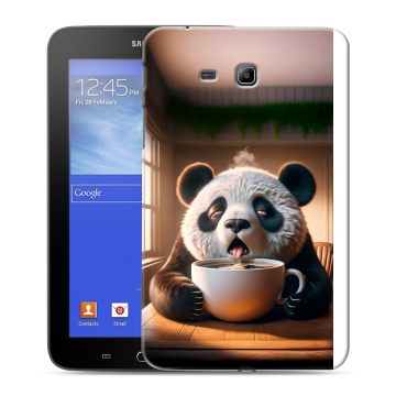 Силиконовый чехол на Samsung GALAXY Tab 3 Lite с принтом смешная панда Силиконовый чехол на Samsung GALAXY Tab 3 Lite с принтом смешная панда