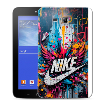 Силиконовый чехол на Samsung GALAXY Tab 3 Lite с принтом Nike Найк Силиконовый чехол на Samsung GALAXY Tab 3 Lite с принтом Nike Найк