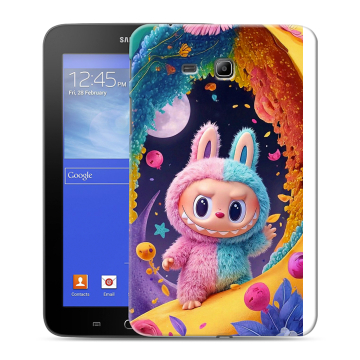 Силиконовый чехол на Samsung GALAXY Tab 3 Lite с принтом Labubu Лабубу Силиконовый чехол на Samsung GALAXY Tab 3 Lite с принтом Labubu Лабубу