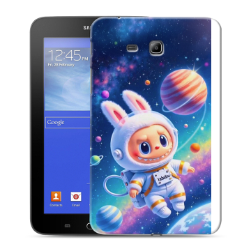 Силиконовый чехол на Samsung GALAXY Tab 3 Lite с принтом Labubu Лабубу Силиконовый чехол на Samsung GALAXY Tab 3 Lite с принтом Labubu Лабубу