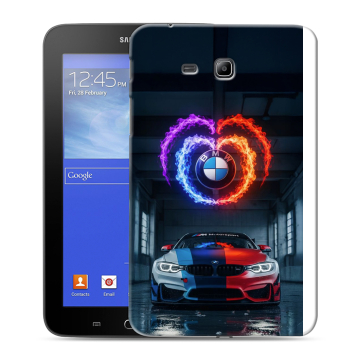 Силиконовый чехол на Samsung GALAXY Tab 3 Lite с принтом BMW БМВ Силиконовый чехол на Samsung GALAXY Tab 3 Lite с принтом BMW БМВ