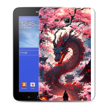 Силиконовый чехол на Samsung GALAXY Tab 3 Lite с принтом Дракон Японский Силиконовый чехол на Samsung GALAXY Tab 3 Lite с принтом Дракон Японский