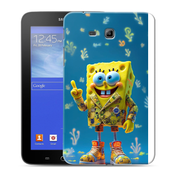Силиконовый чехол на Samsung GALAXY Tab 3 Lite с принтом Спанч боб Спанчбоб Силиконовый чехол на Samsung GALAXY Tab 3 Lite с принтом Спанч боб Спанчбоб