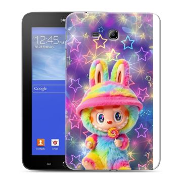 Силиконовый чехол на Samsung GALAXY Tab 3 Lite с принтом Labubu Лабубу Силиконовый чехол на Samsung GALAXY Tab 3 Lite с принтом Labubu Лабубу