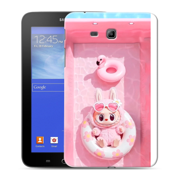 Силиконовый чехол на Samsung GALAXY Tab 3 Lite с принтом Labubu Лабубу Силиконовый чехол на Samsung GALAXY Tab 3 Lite с принтом Labubu Лабубу