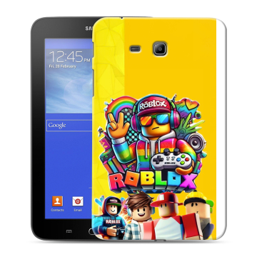 Силиконовый чехол на Samsung GALAXY Tab 3 Lite с принтом Roblox Роблокс Силиконовый чехол на Samsung GALAXY Tab 3 Lite с принтом Roblox Роблокс