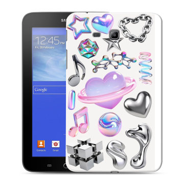 Силиконовый чехол на Samsung GALAXY Tab 3 Lite с принтом Y2K Силиконовый чехол на Samsung GALAXY Tab 3 Lite с принтом Y2K