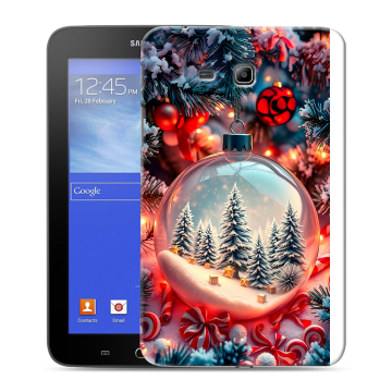 Силиконовый чехол на Samsung GALAXY Tab 3 Lite с принтом Новый год