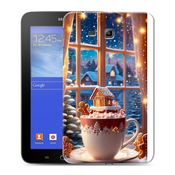 Силиконовый чехол на Samsung GALAXY Tab 3 Lite с принтом Новый год