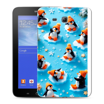 Силиконовый чехол на Samsung GALAXY Tab 3 Lite с принтом Новый год