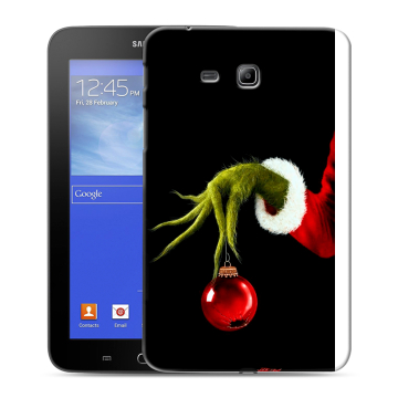Силиконовый чехол на Samsung GALAXY Tab 3 Lite с принтом Новый год Гринч