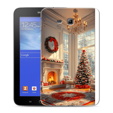 Силиконовый чехол на Samsung GALAXY Tab 3 Lite с принтом Новый год Силиконовый чехол на Samsung GALAXY Tab 3 Lite с принтом Новый год