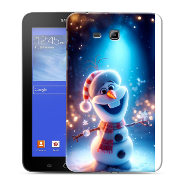 Силиконовый чехол на Samsung GALAXY Tab 3 Lite с принтом Новый год Силиконовый чехол на Samsung GALAXY Tab 3 Lite с принтом Новый год