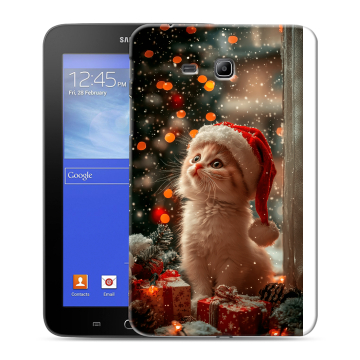Силиконовый чехол на Samsung GALAXY Tab 3 Lite с принтом Новый год Силиконовый чехол на Samsung GALAXY Tab 3 Lite с принтом Новый год