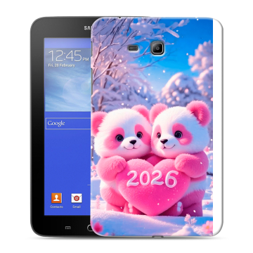 Силиконовый чехол на Samsung GALAXY Tab 3 Lite с принтом Новый год Силиконовый чехол на Samsung GALAXY Tab 3 Lite с принтом Новый год
