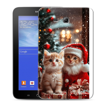 Силиконовый чехол на Samsung GALAXY Tab 3 Lite с принтом Новый год Силиконовый чехол на Samsung GALAXY Tab 3 Lite с принтом Новый год