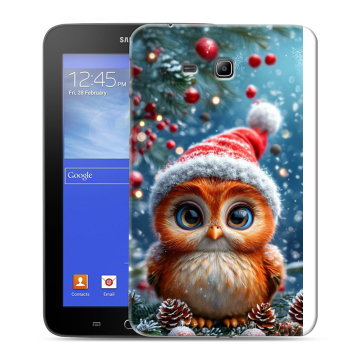 Силиконовый чехол на Samsung GALAXY Tab 3 Lite с принтом Новый год Силиконовый чехол на Samsung GALAXY Tab 3 Lite с принтом Новый год