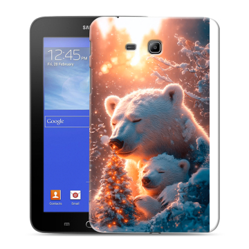 Силиконовый чехол на Samsung GALAXY Tab 3 Lite с принтом Новый год Силиконовый чехол на Samsung GALAXY Tab 3 Lite с принтом Новый год
