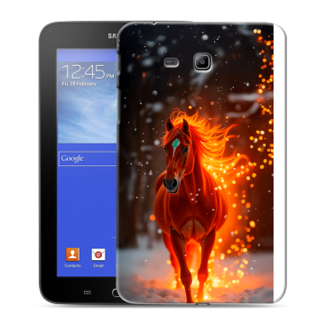 Силиконовый чехол на Samsung GALAXY Tab 3 Lite с принтом Новый год Силиконовый чехол на Samsung GALAXY Tab 3 Lite с принтом Новый год