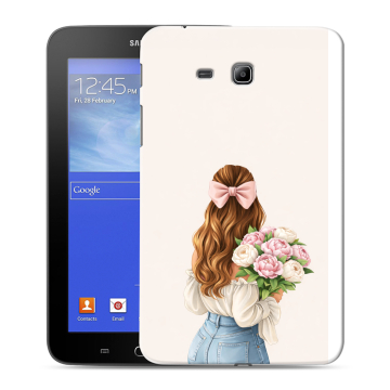 Силиконовый чехол на Samsung GALAXY Tab 3 Lite с принтом женский