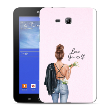 Силиконовый чехол на Samsung GALAXY Tab 3 Lite с принтом женский