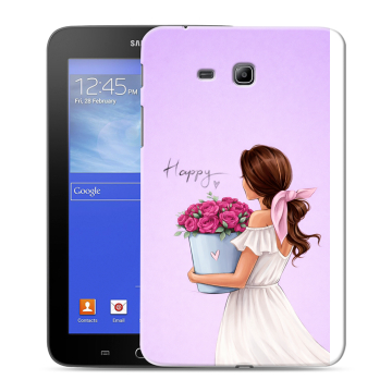 Силиконовый чехол на Samsung GALAXY Tab 3 Lite с принтом женский