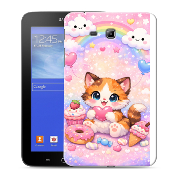 Силиконовый чехол на Samsung GALAXY Tab 3 Lite с принтом для девочек Силиконовый чехол на Samsung GALAXY Tab 3 Lite с принтом для девочек