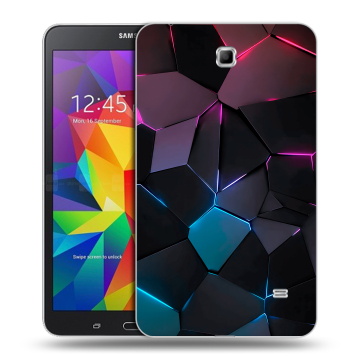 Силиконовый чехол на планшета Samsung GALAXY Tab 4 7.0 с принтом Геометрия неона Силиконовый чехол на планшета Samsung GALAXY Tab 4 7.0 с принтом Геометрия неона