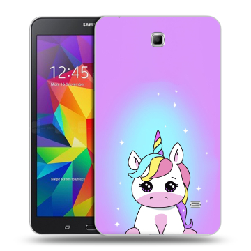 Силиконовый чехол на планшета Samsung GALAXY Tab 4 7.0 с принтом Единорог Силиконовый чехол на планшета Samsung GALAXY Tab 4 7.0 с принтом Единорог