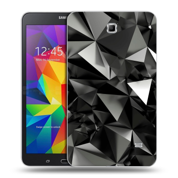 Силиконовый чехол на планшета Samsung GALAXY Tab 4 7.0 с принтом Черные кристаллы Силиконовый чехол на планшета Samsung GALAXY Tab 4 7.0 с принтом Черные кристаллы