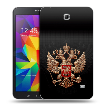 Силиконовый чехол на планшета Samsung GALAXY Tab 4 7.0 с принтом Герб России Силиконовый чехол на планшета Samsung GALAXY Tab 4 7.0 с принтом Герб России