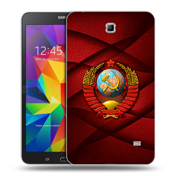 Силиконовый чехол на планшета Samsung GALAXY Tab 4 7.0 с принтом Герб СССР Силиконовый чехол на планшета Samsung GALAXY Tab 4 7.0 с принтом Герб СССР