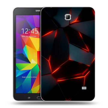 Силиконовый чехол на планшета Samsung GALAXY Tab 4 7.0 с принтом Яркие абстракции Силиконовый чехол на планшета Samsung GALAXY Tab 4 7.0 с принтом Яркие абстракции