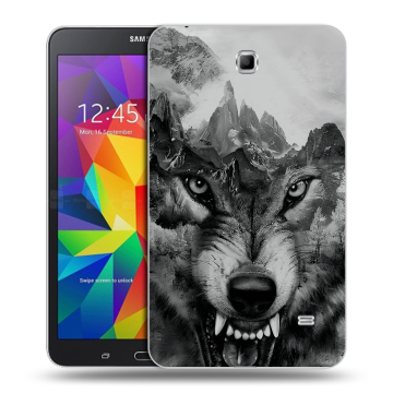 Силиконовый чехол на планшета Samsung GALAXY Tab 4 7.0 с принтом Волк Силиконовый чехол на планшета Samsung GALAXY Tab 4 7.0 с принтом Волк