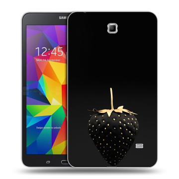 Силиконовый чехол на планшета Samsung GALAXY Tab 4 7.0 с принтом Черная клубника Силиконовый чехол на планшета Samsung GALAXY Tab 4 7.0 с принтом Черная клубника