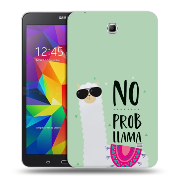 Силиконовый чехол на планшета Samsung GALAXY Tab 4 7.0 с принтом Лама Силиконовый чехол на планшета Samsung GALAXY Tab 4 7.0 с принтом Лама