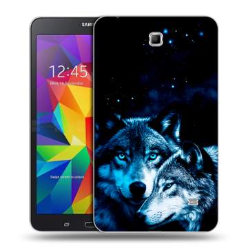 Силиконовый чехол на планшета Samsung GALAXY Tab 4 7.0 с принтом Волки Силиконовый чехол на планшета Samsung GALAXY Tab 4 7.0 с принтом Волки