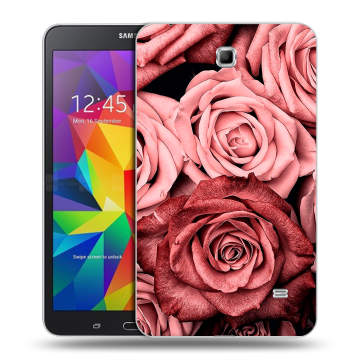 Силиконовый чехол на планшета Samsung GALAXY Tab 4 7.0 с принтом Цветы розы Силиконовый чехол на планшета Samsung GALAXY Tab 4 7.0 с принтом Цветы розы