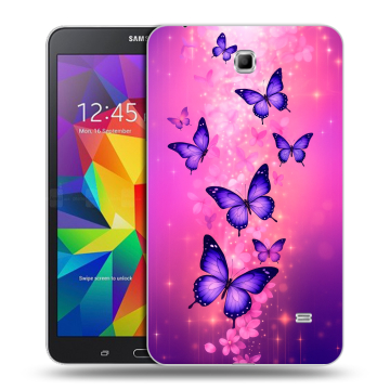 Силиконовый чехол на Samsung GALAXY Tab 4 7.0 с принтом Бабочки