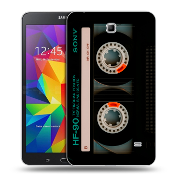 Силиконовый чехол на Samsung GALAXY Tab 4 7.0 с принтом Кассета