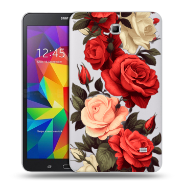 Силиконовый чехол на Samsung GALAXY Tab 4 7.0 с принтом Розы