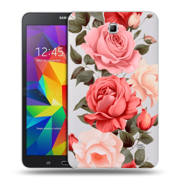 Силиконовый чехол на Samsung GALAXY Tab 4 7.0 с принтом Розы
