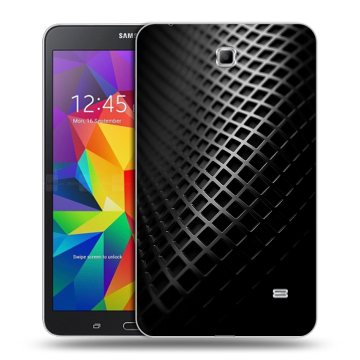 Силиконовый чехол на Samsung GALAXY Tab 4 7.0 с принтом Текстура металла