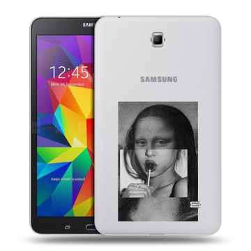 Силиконовый чехол на Samsung GALAXY Tab 4 7.0 с принтом Мона Лиза